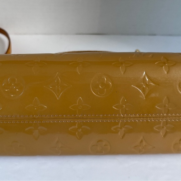 LOUIS VUITTON Roxbury Drive Vernis 2way Shoulder Bag Handbag Beige Authentic - Picture 3 of 16